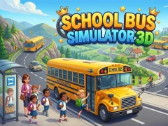 Cluiche School Bus Simulator 3D ar líne