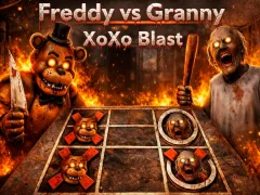 Cluiche Freddy vs Granny XoXo Blast ar líne