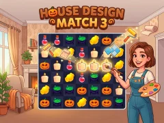 Cluiche House Design Match 3 ar líne