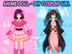Cluiche Anime Doll - DIY Cosplay Girl ar líne