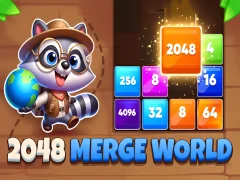 Cluiche 2048 Merge World ar líne