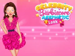 Cluiche Celebrity BarbieCore Aesthetic Look ar líne