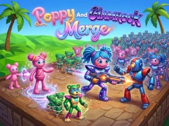 Cluiche Poppy And Glamrock Merge ar líne