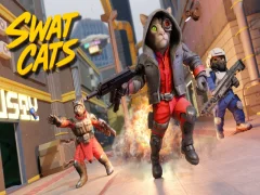 Cluiche SWAT Cats Shooter ar líne