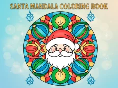 Cluiche Santa Mandala Coloring Book ar líne