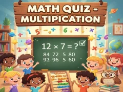 Cluiche Math Quiz - Multiplication ar líne