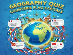 Cluiche Geography Quiz Countries Flag Capitals ar líne