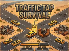 Cluiche Traffic Tap Survival ar líne