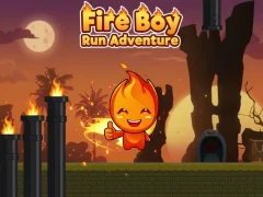 Cluiche Fire Boy Run Adventure ar líne