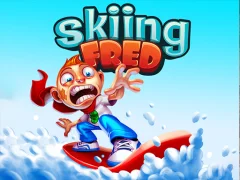 Cluiche Skiing Fred ar líne