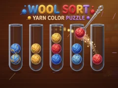 Cluiche Wool Sort Yarn Color Puzzle ar líne
