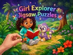 Cluiche Girl Explorer Jigsaw Puzzles ar líne