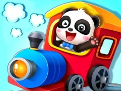 Cluiche Baby Panda Train Driver ar líne