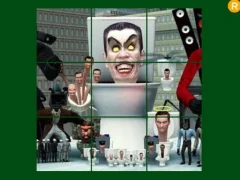 Cluiche Skibidi Toilet Sliding Puzzle ar líne