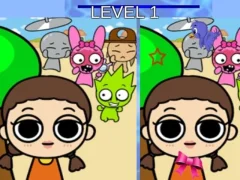 Cluiche Sprunki and Squid Game Difference ar líne