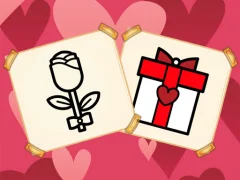 Cluiche Valentine Present Coloring ar líne