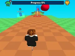Cluiche Obby Pogo Parkour! ar líne