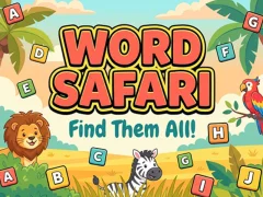 Cluiche Word Safari ar líne