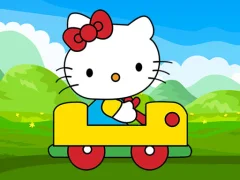 Cluiche Cute Kitty Car Jigsaw ar líne