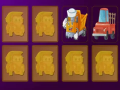 Cluiche Cartoon Trucks Memory ar líne