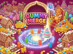 Cluiche Gummy Merge ar líne