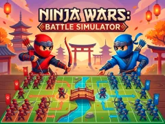 Cluiche Ninja Wars: Battle Simulator ar líne