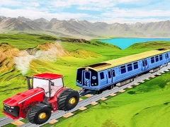 Cluiche Chained tractor towing train ar líne