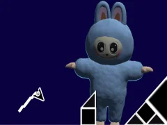Cluiche Labubu Geometry Dash ar líne