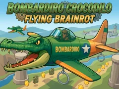 Cluiche Bombardiro Crocodilo Flying Brainrot ar líne