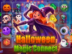Cluiche Halloween Magic Connect ar líne