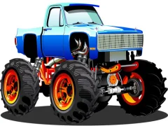 Cluiche Monster Truck Puzzle ar líne