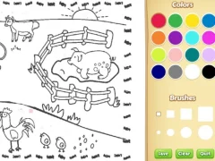 Cluiche Farming Coloring Book For Kids ar líne