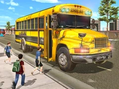 Cluiche City School Bus Driving ar líne