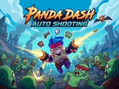 Cluiche Panda Dash Auto Shooting ar líne