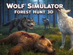 Cluiche Wolf Simulator Forest Hunt 3D ar líne