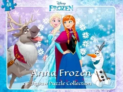 Cluiche Anna Frozen Jigsaw Puzzle Collection ar líne