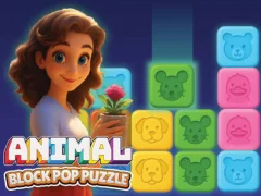 Cluiche Animal Block Pop Puzzle ar líne