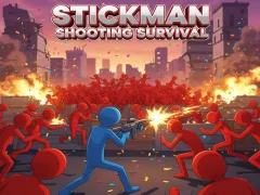 Cluiche Stickman Shooting Survival ar líne