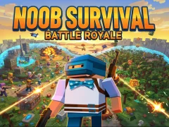 Cluiche Noob Survival: Battle Royale ar líne