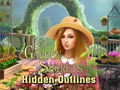 Cluiche Garden Secrets Hidden Objects by Outline ar líne