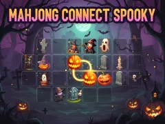 Cluiche Mahjong Connect Spooky ar líne