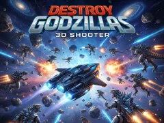 Cluiche Destroy Godzillas: 3D Shooter ar líne