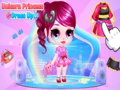 Cluiche Unicorn Princess Dress Up ar líne