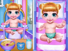 Cluiche Princess New Born Twins Baby Care ar líne