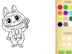 Cluiche Labubu Doll Coloring Book for Kids ar líne