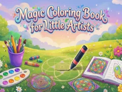 Cluiche Magic Coloring Book for Little Artists ar líne