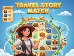 Cluiche Travel Story Match ar líne
