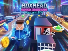 Cluiche Boxhead Highway Runner Game ar líne