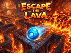 Cluiche Escape the lava ar líne
