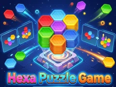 Cluiche Hexa Puzzle Game ar líne